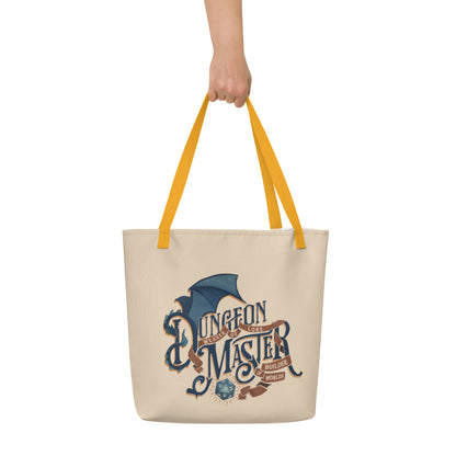 " Dungeon Master" All-Over Print Large Tote Bag