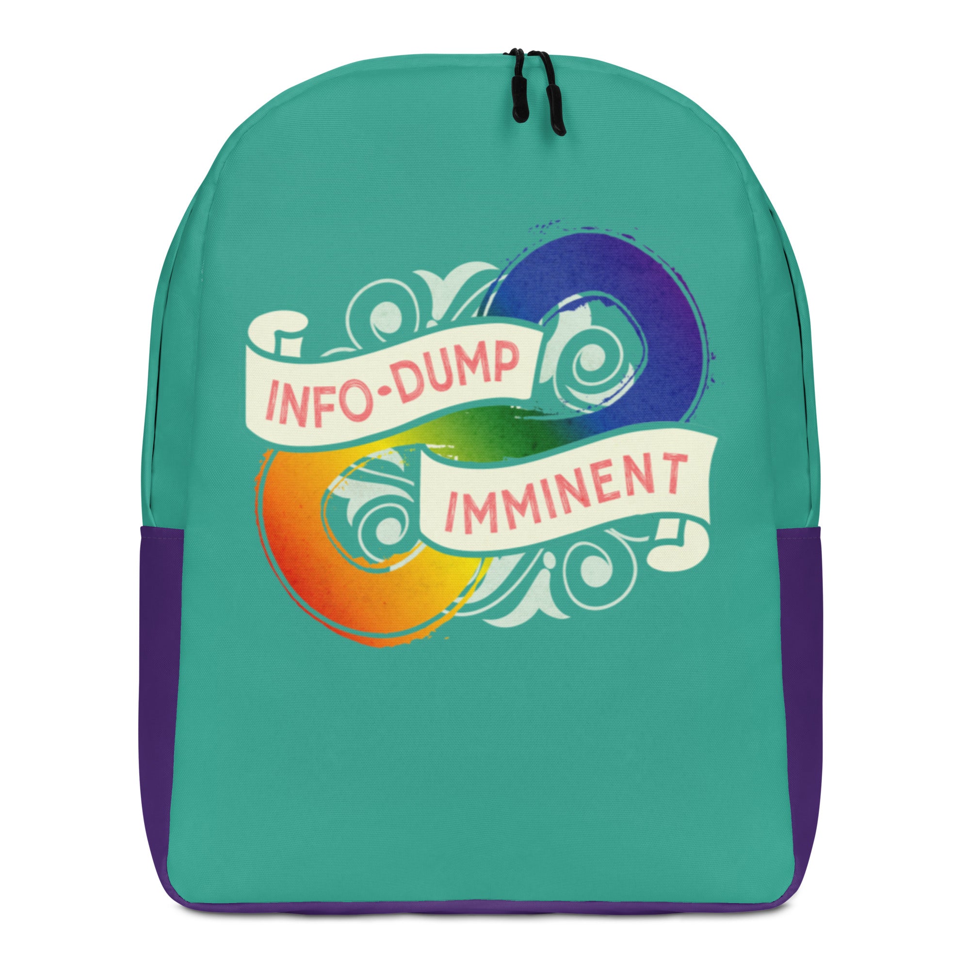 "InfoDump Imminent"  Minimalist Backpack