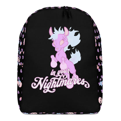 "In Your Nightmares" Minimalist Backpack