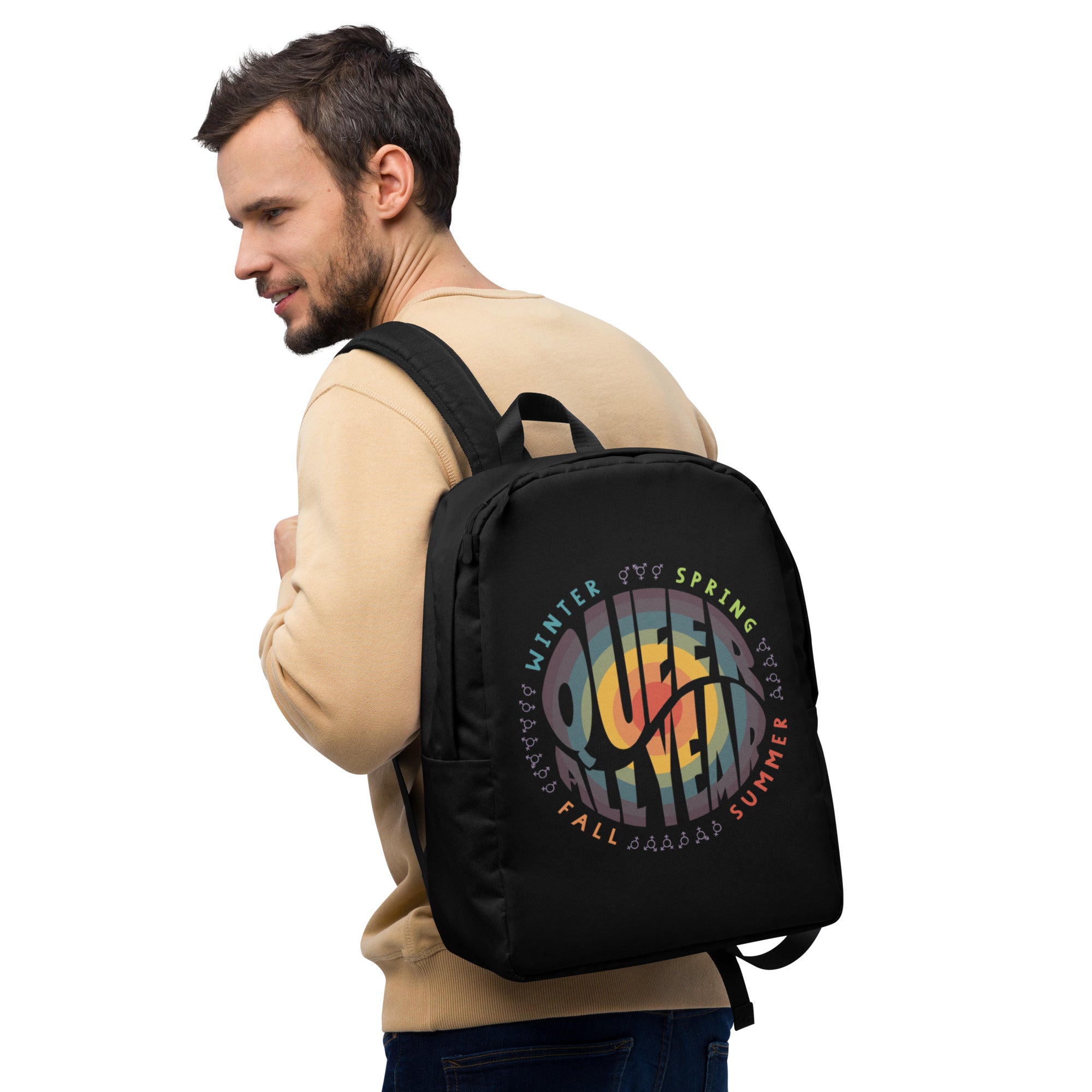 “Queer All Year” Minimalist Backpack