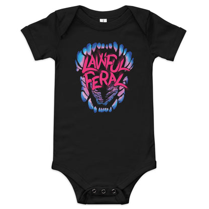 Baby: “Lawful Feral”  short sleeve one piece