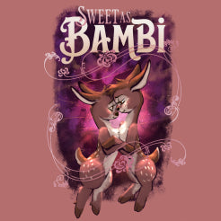 "Sweet as Bambi" Bambi lesbian flag fem fit Relaxed T-Shirt