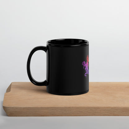 “Cosmic Horror Neurodiversity symbol” Black Glossy Mug