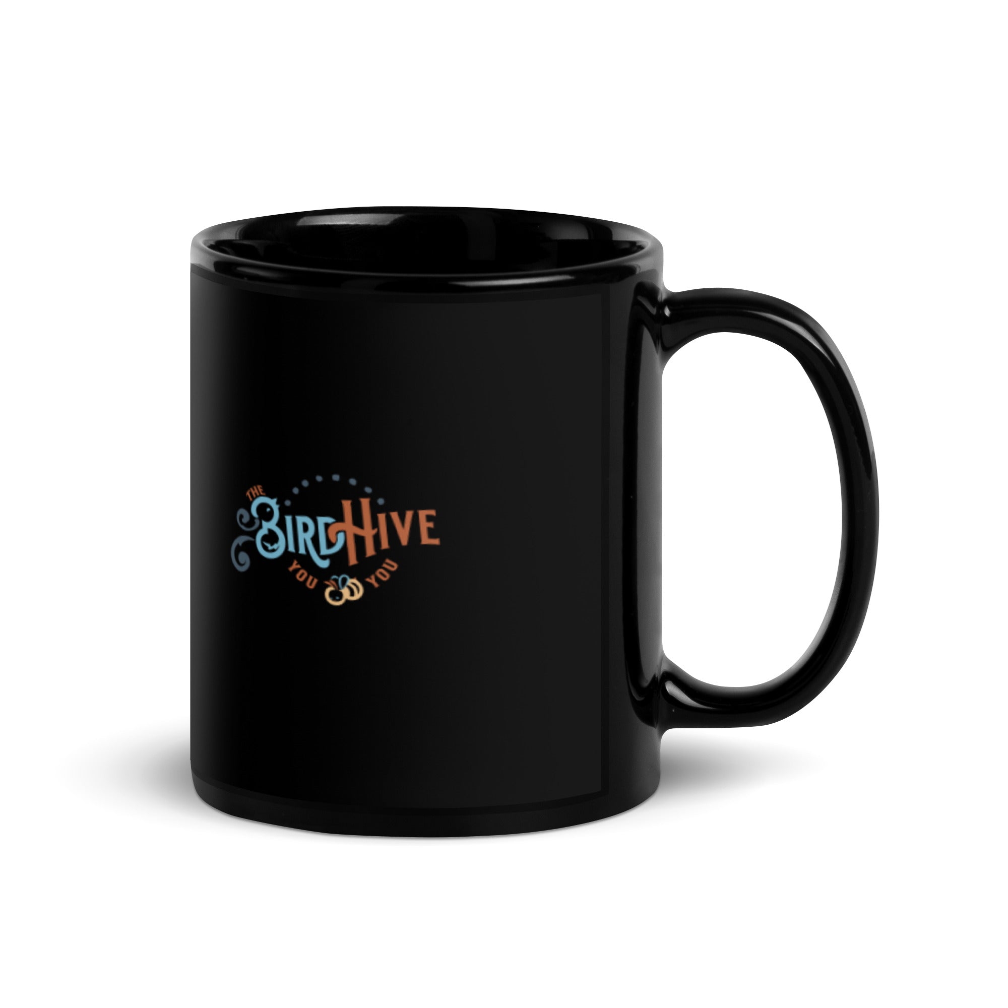 "byslexia is a ditch" Black Glossy Mug