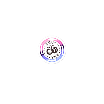 "You 'BEE' You Omni PRIDE flag" Bubble-free stickers