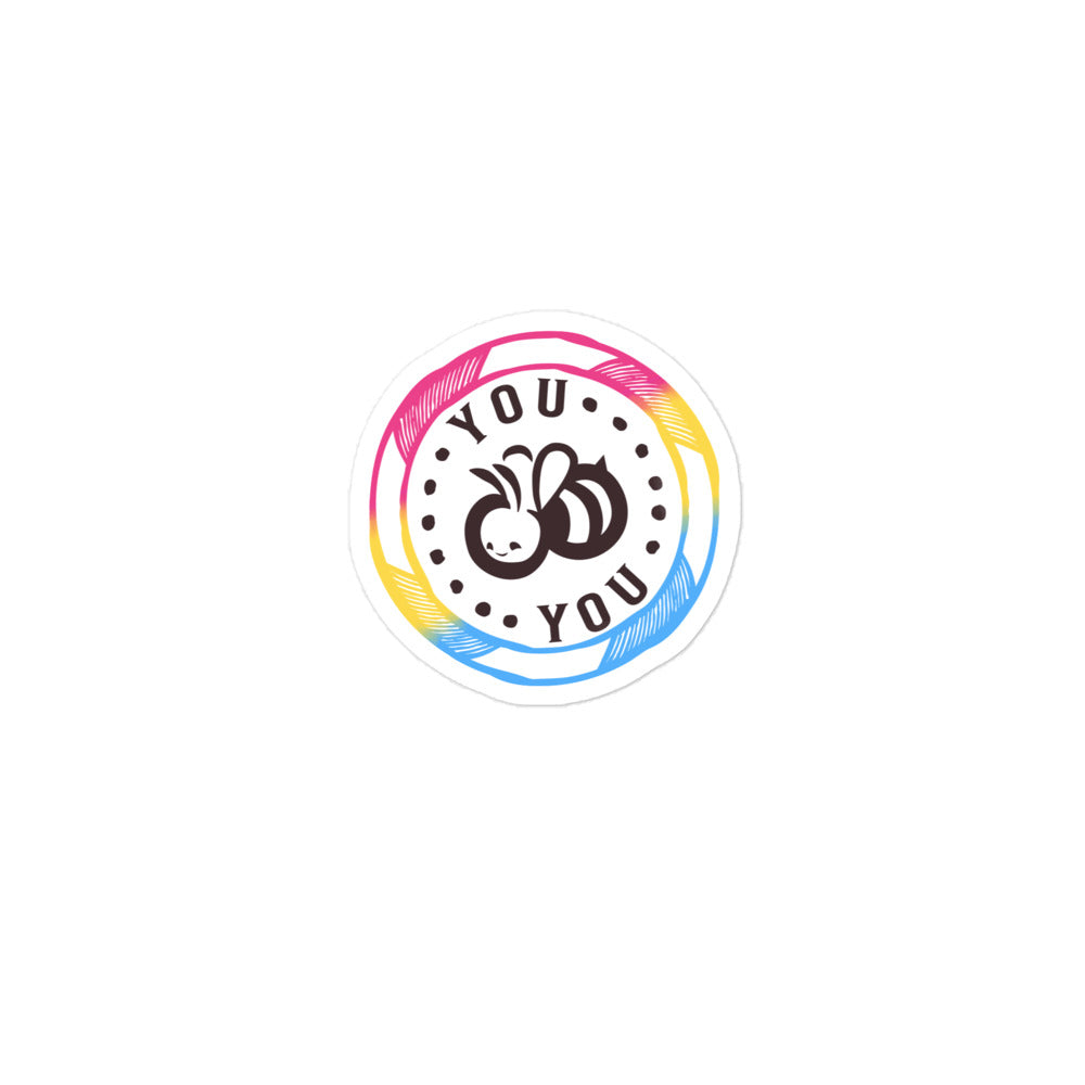 You "Bee" You - Pan vinyl Bubble-Free Stickers