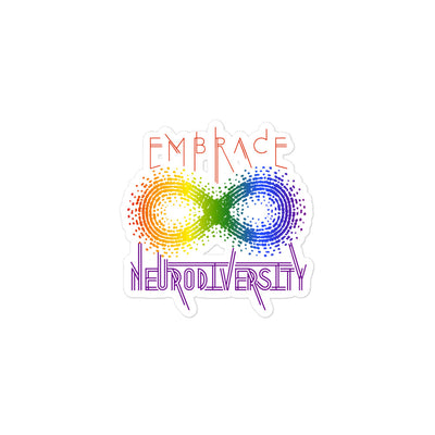 Embrace Neurodiversity Bubble-free stickers