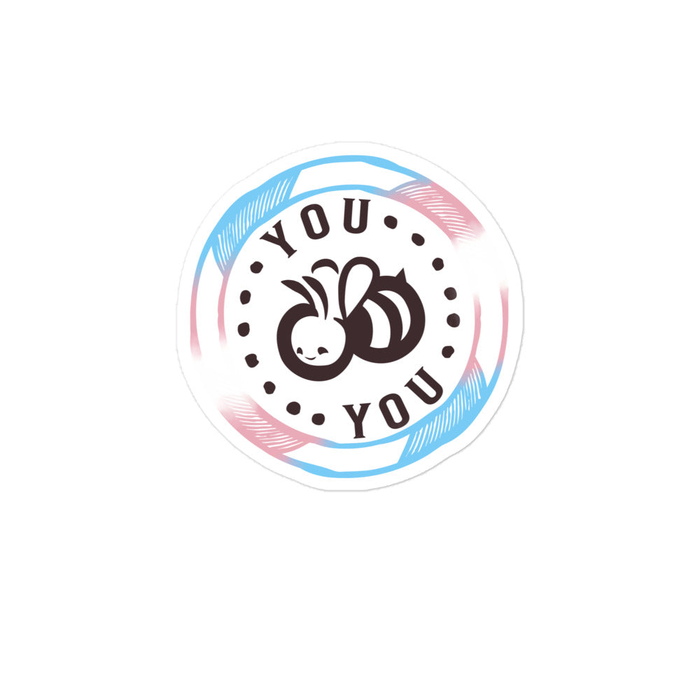 You "Bee" You - Trans vinyl Bubble-Free Stickers