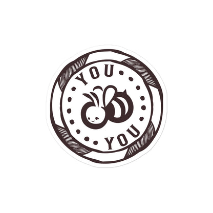 You "Bee" You vinyl Bubble-Free Stickers