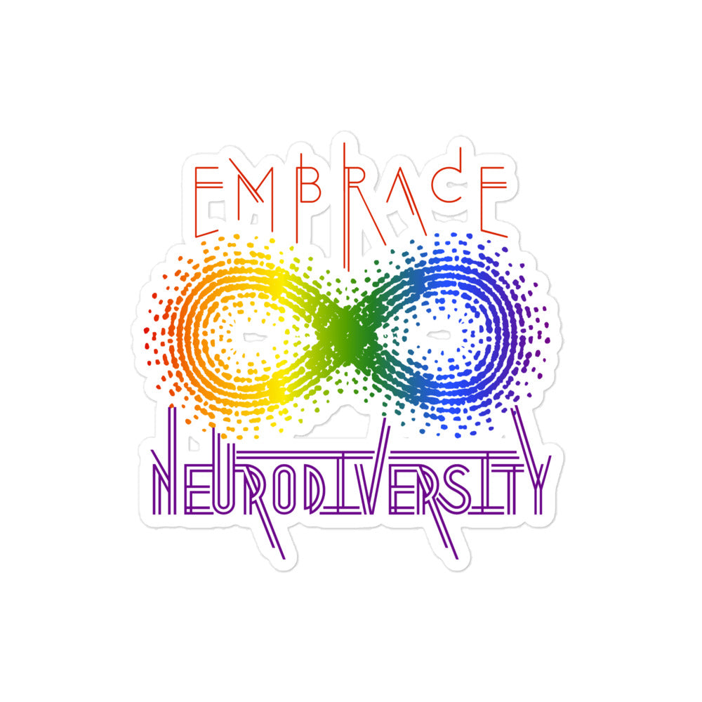 Embrace Neurodiversity Bubble-free stickers