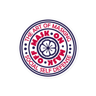 “Mask ON Mask OFF” Bubble-free stickers