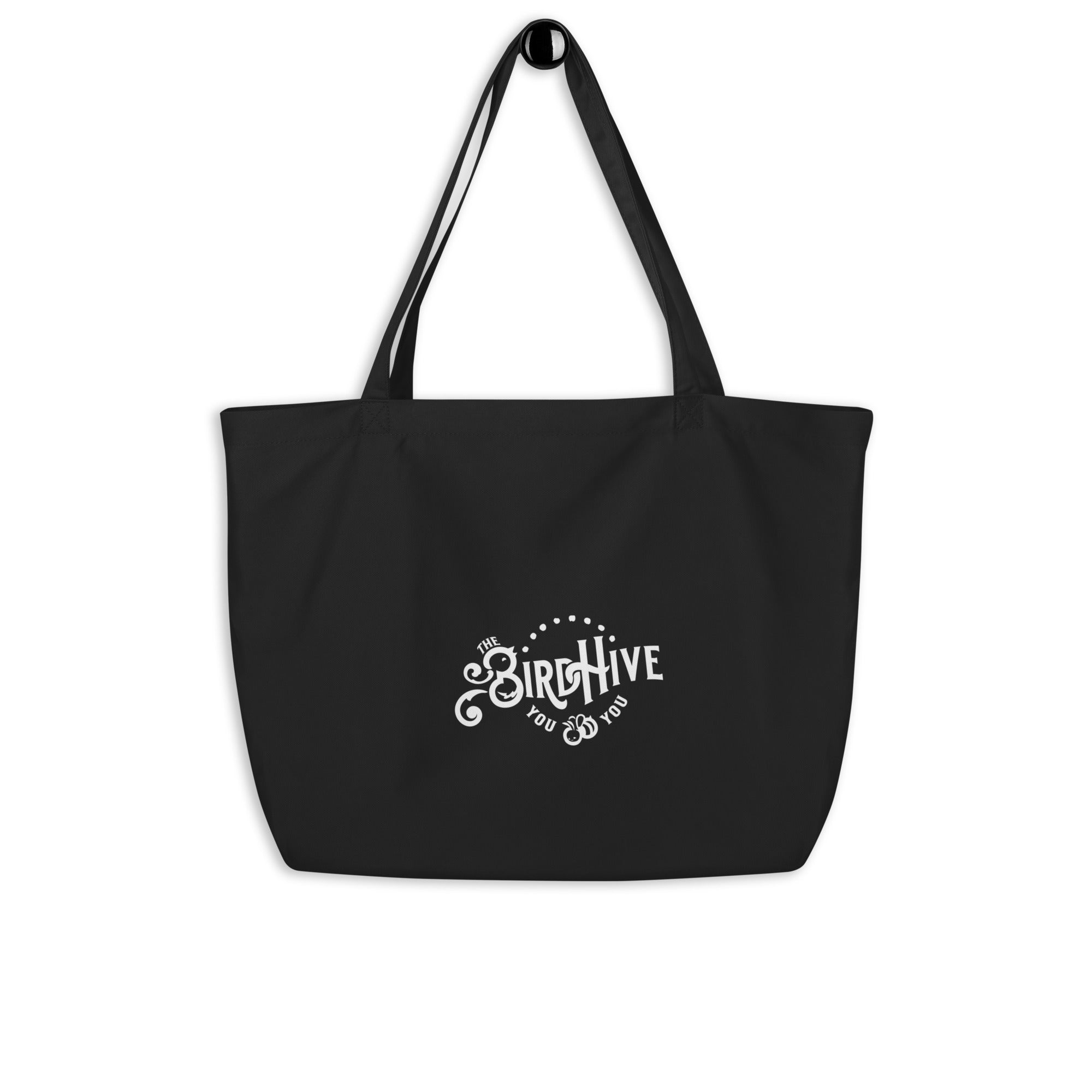 "byslexia is a ditch" Large organic tote bag