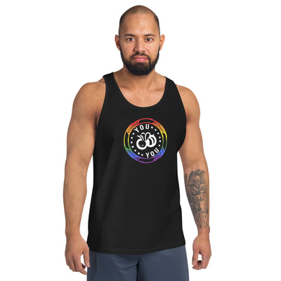 You "Bee" You Pride Flag Colors Unisex Fit Tank Top IN BLACK
