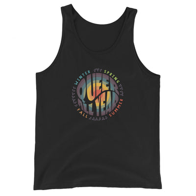 “Queer All Year” Unisex Tank Top