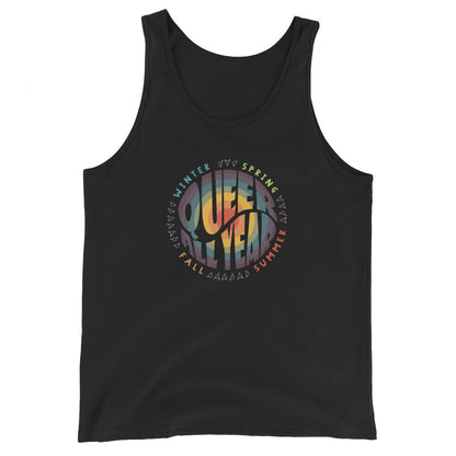 “Queer All Year” Unisex Tank Top