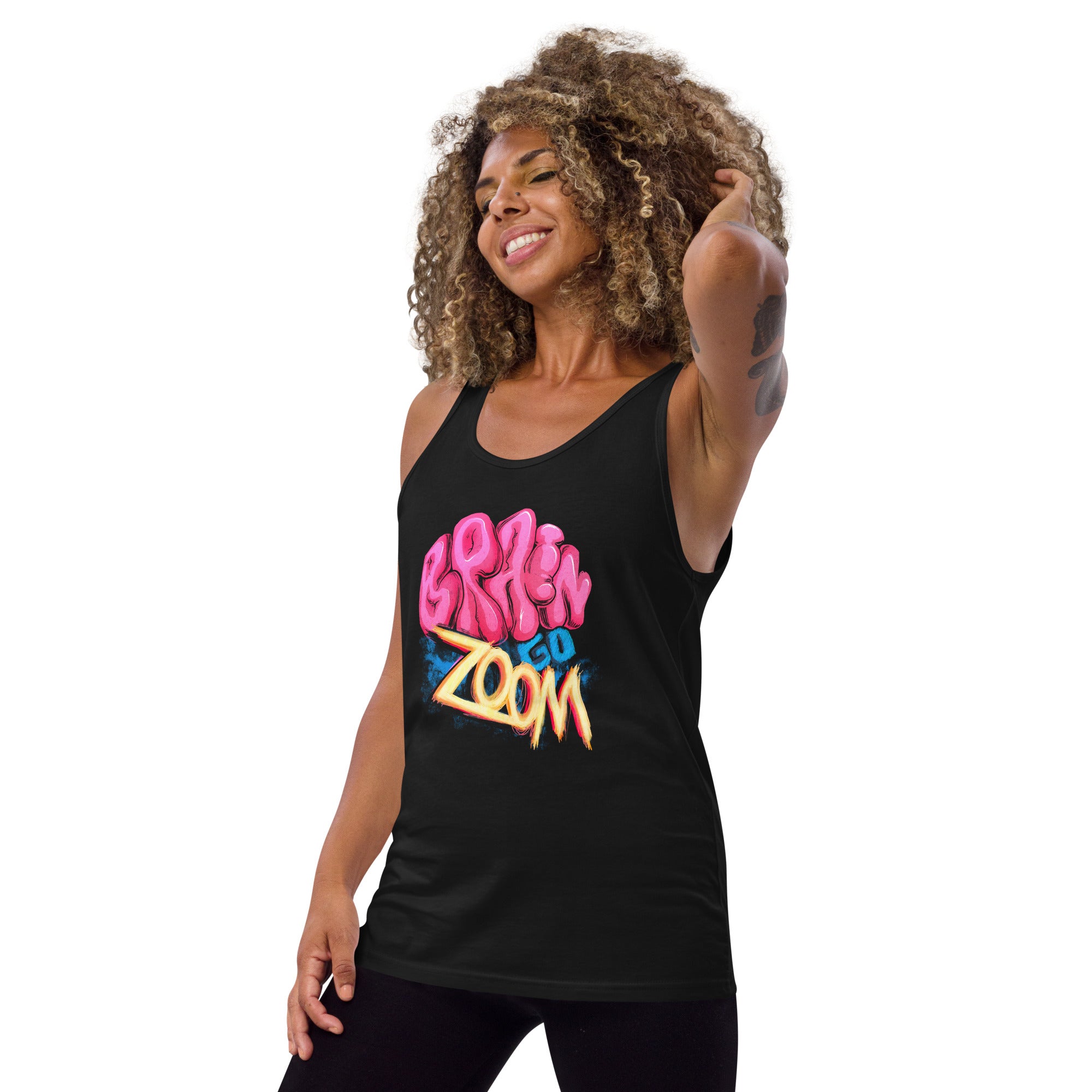 "Brain go Zoom" Unisex Tank Top