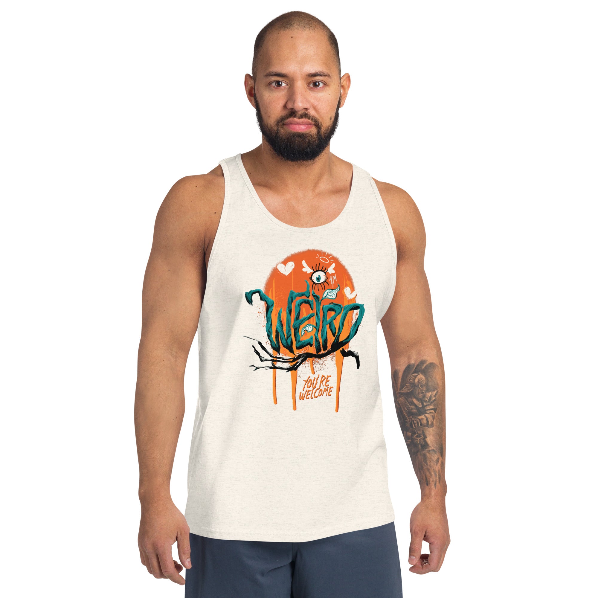 "I'm Weird, You're Welcome" Masc fit Tank Top