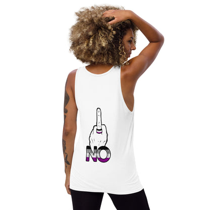 “No” Ace Flag Flippin’ The Bird Unisex Tank Top