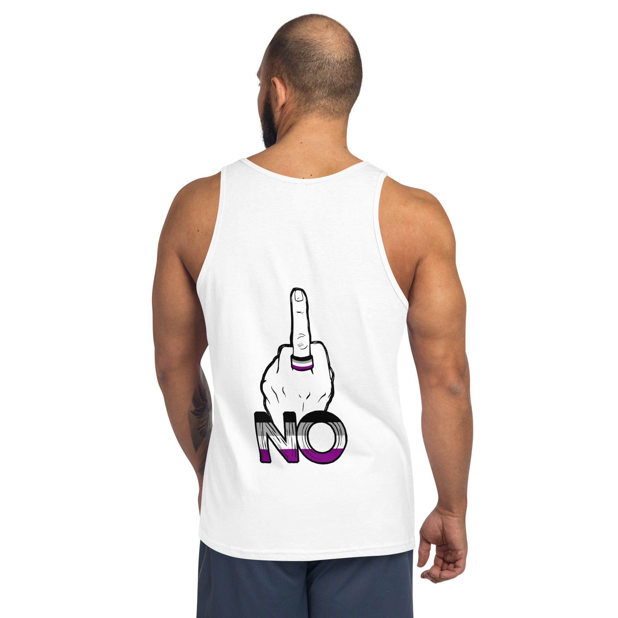 “No” Ace Flag Flippin’ The Bird Unisex Tank Top