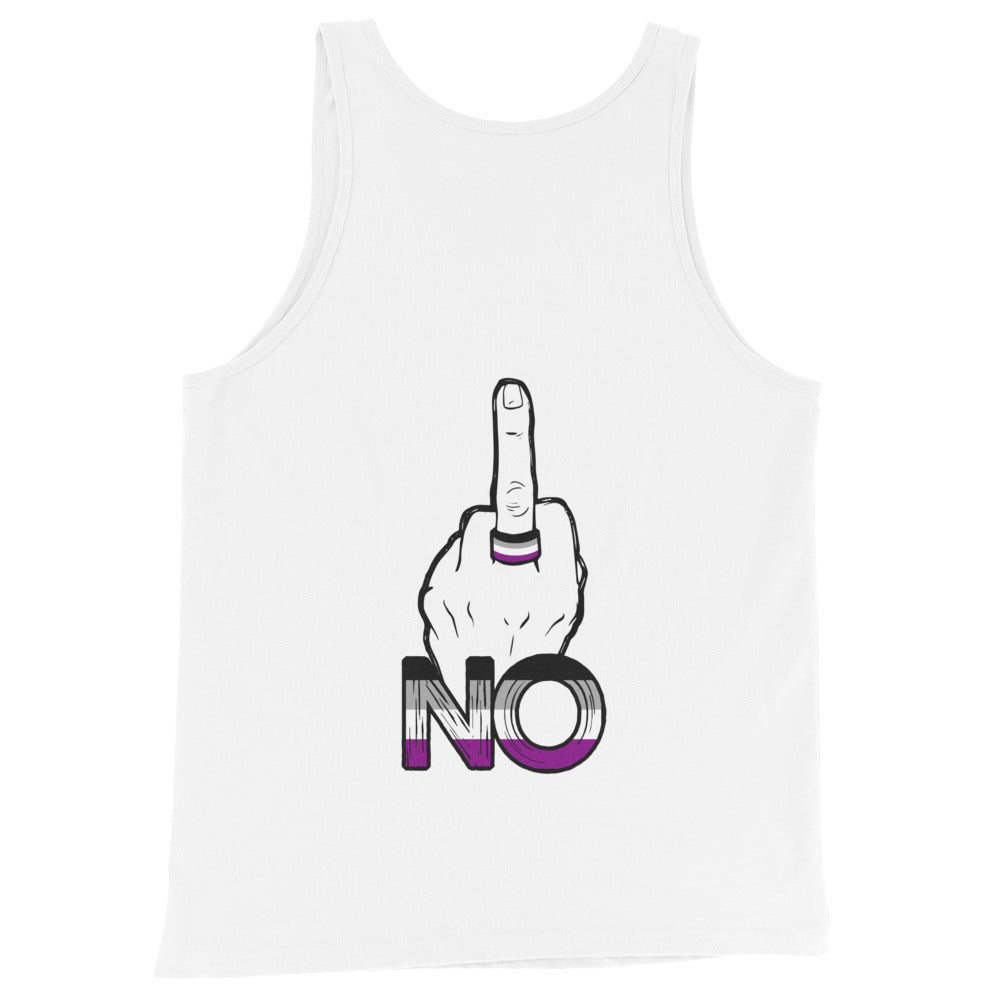 “No” Ace Flag Flippin’ The Bird Unisex Tank Top