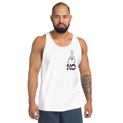 “No” Ace Flag Flippin’ The Bird Unisex Tank Top