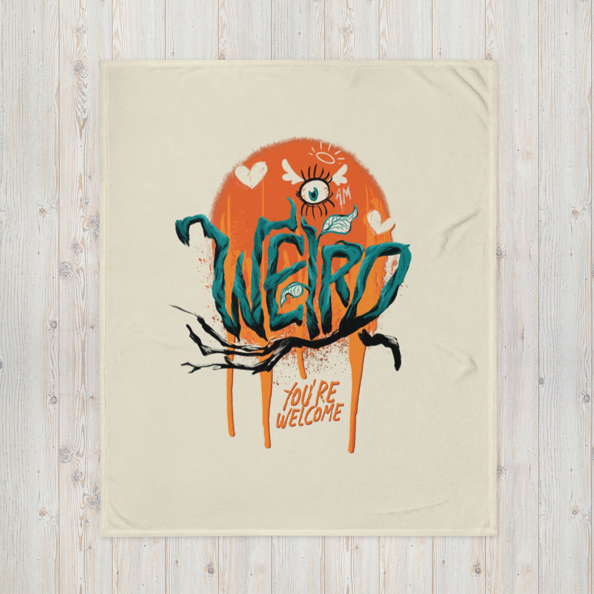 "I'm Weird, You're Welcome" Throw Blanket