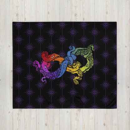 “Cosmic Horror Neurodiversity symbol” Throw Blanket