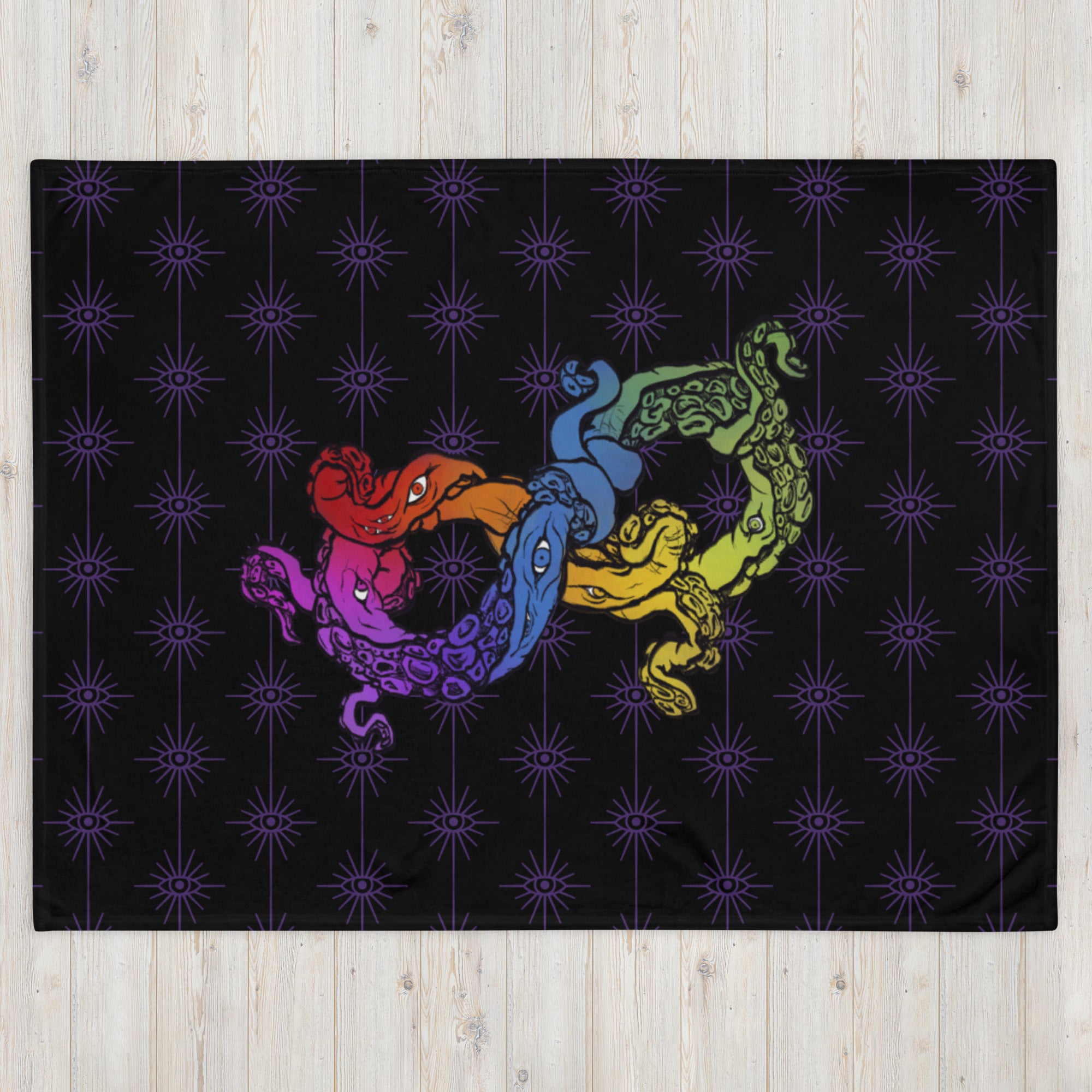 “Cosmic Horror Neurodiversity symbol” Throw Blanket