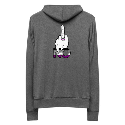 “No” Ace Flag Flippin’ The Bird Unisex zip hoodie