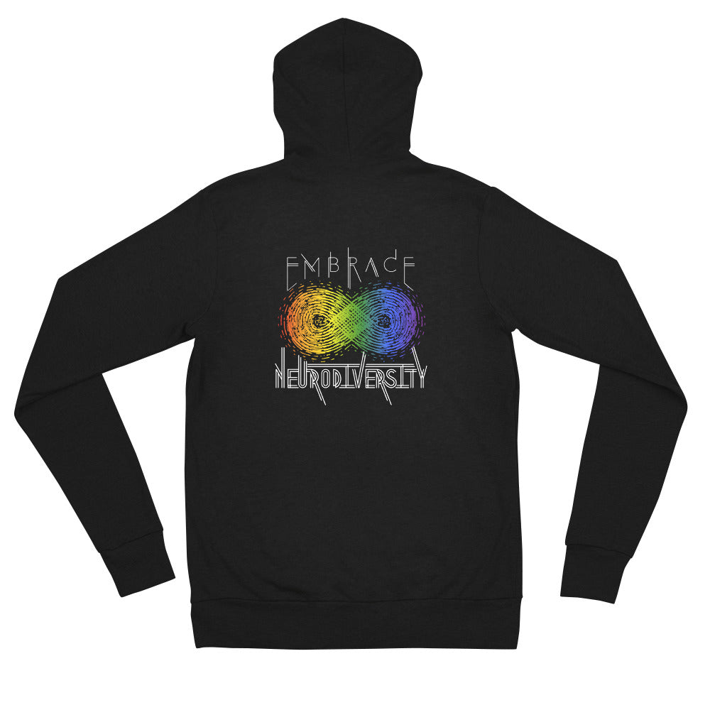 Embrace Neurodiversity Unisex Fit Zip Hoodie