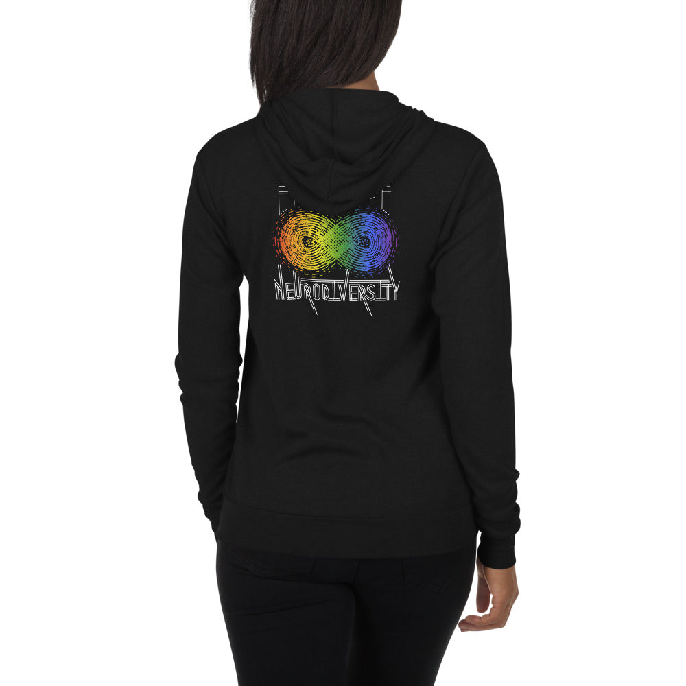 Embrace Neurodiversity Unisex Fit Zip Hoodie