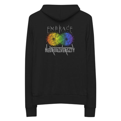 Embrace Neurodiversity Unisex Fit Zip Hoodie