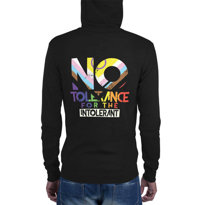 No Tolerance for the Intolerant Unisex fit zip hoodie