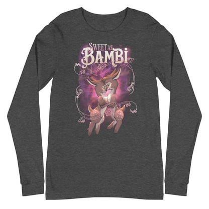 "Sweet as Bambi" Bambi lesbian flag Unisex Long Sleeve Tee