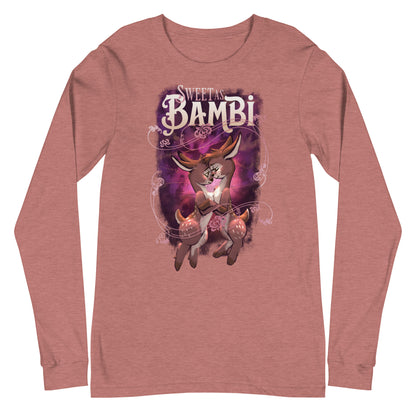 "Sweet as Bambi" Bambi lesbian flag Unisex Long Sleeve Tee