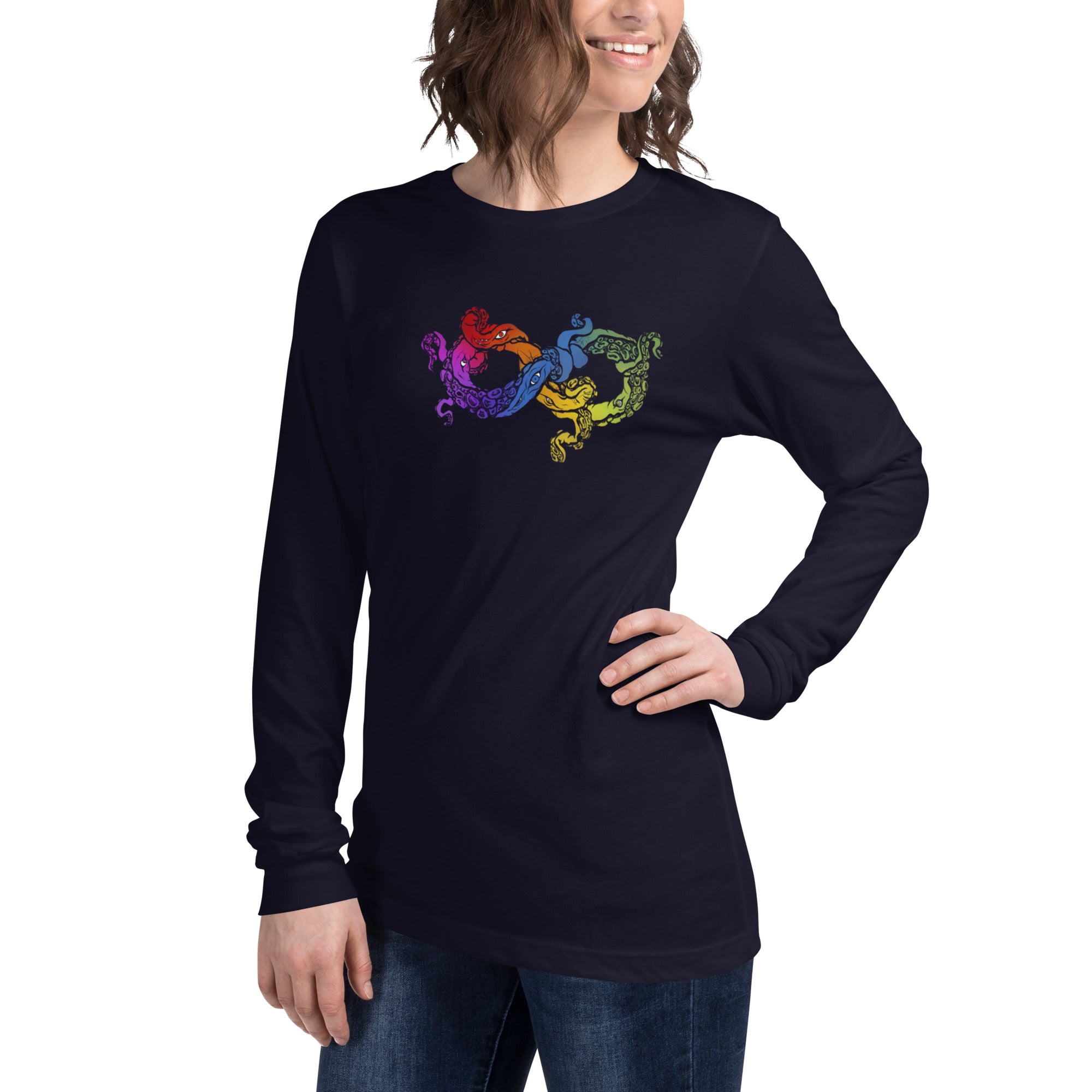 “Cosmic Horror Neurodiversity symbol” Unisex Long Sleeve Tee