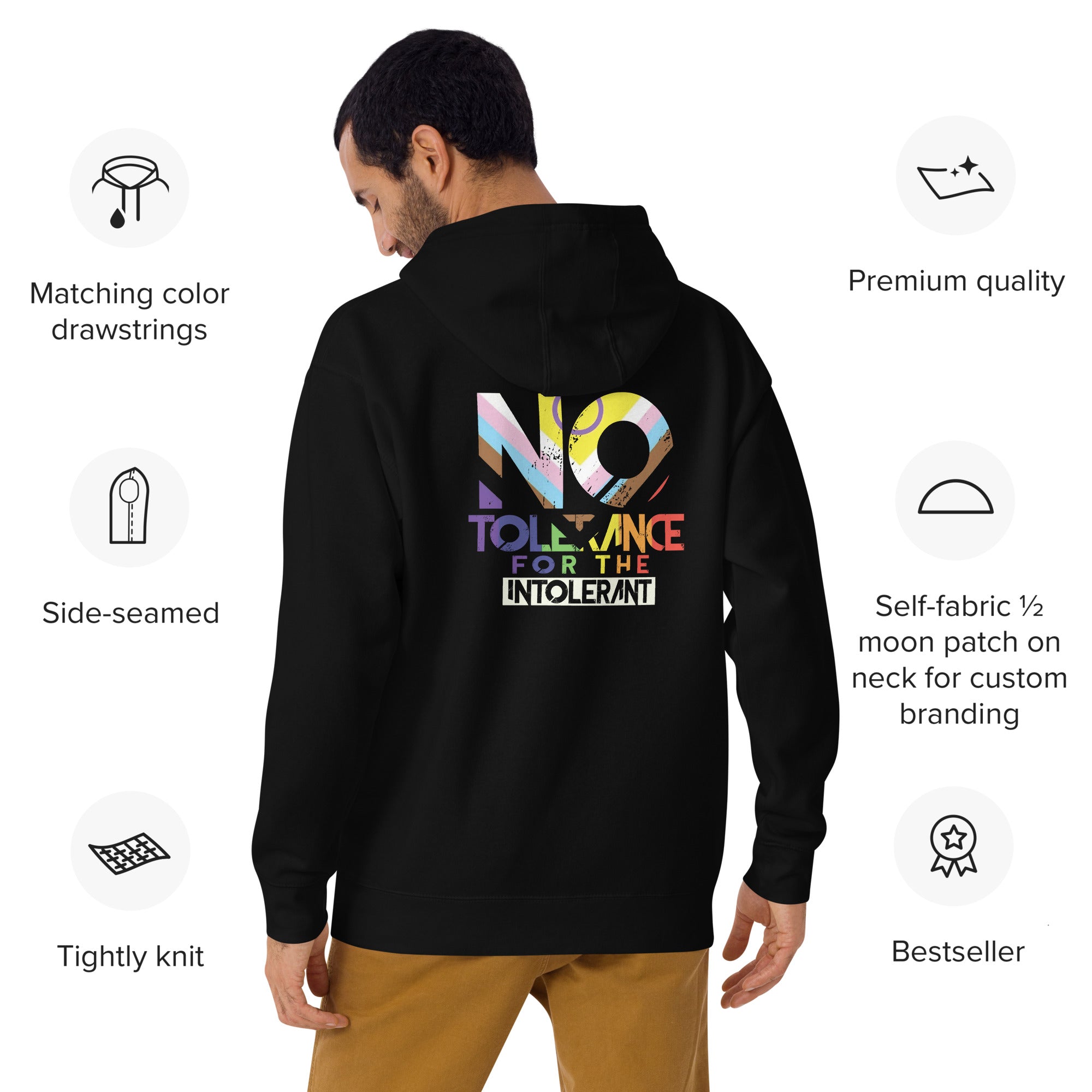 No Tolerance for the Intolerant Unisex fit Hoodie