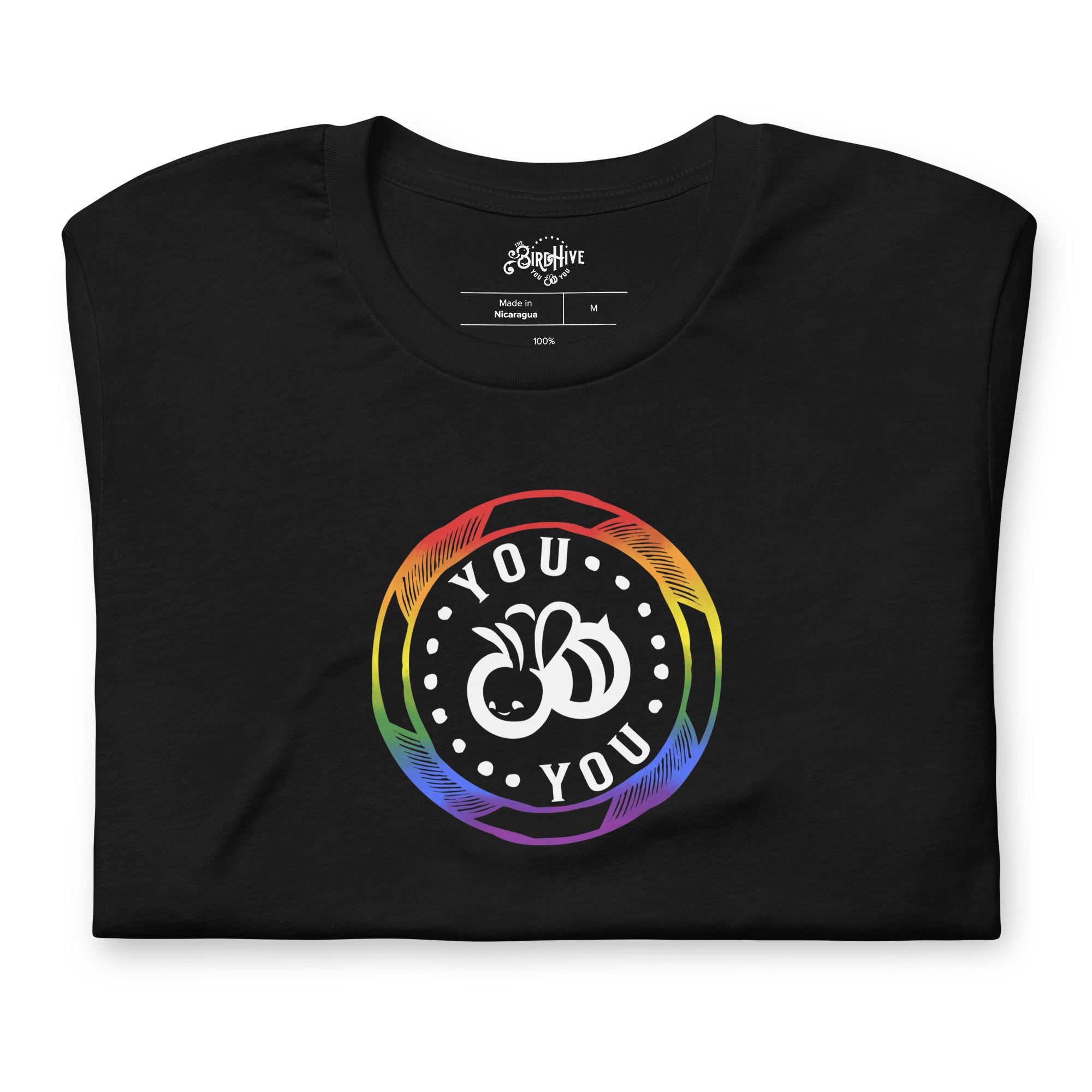 You "Bee" You in Pride Colors Unisex Fit Tee