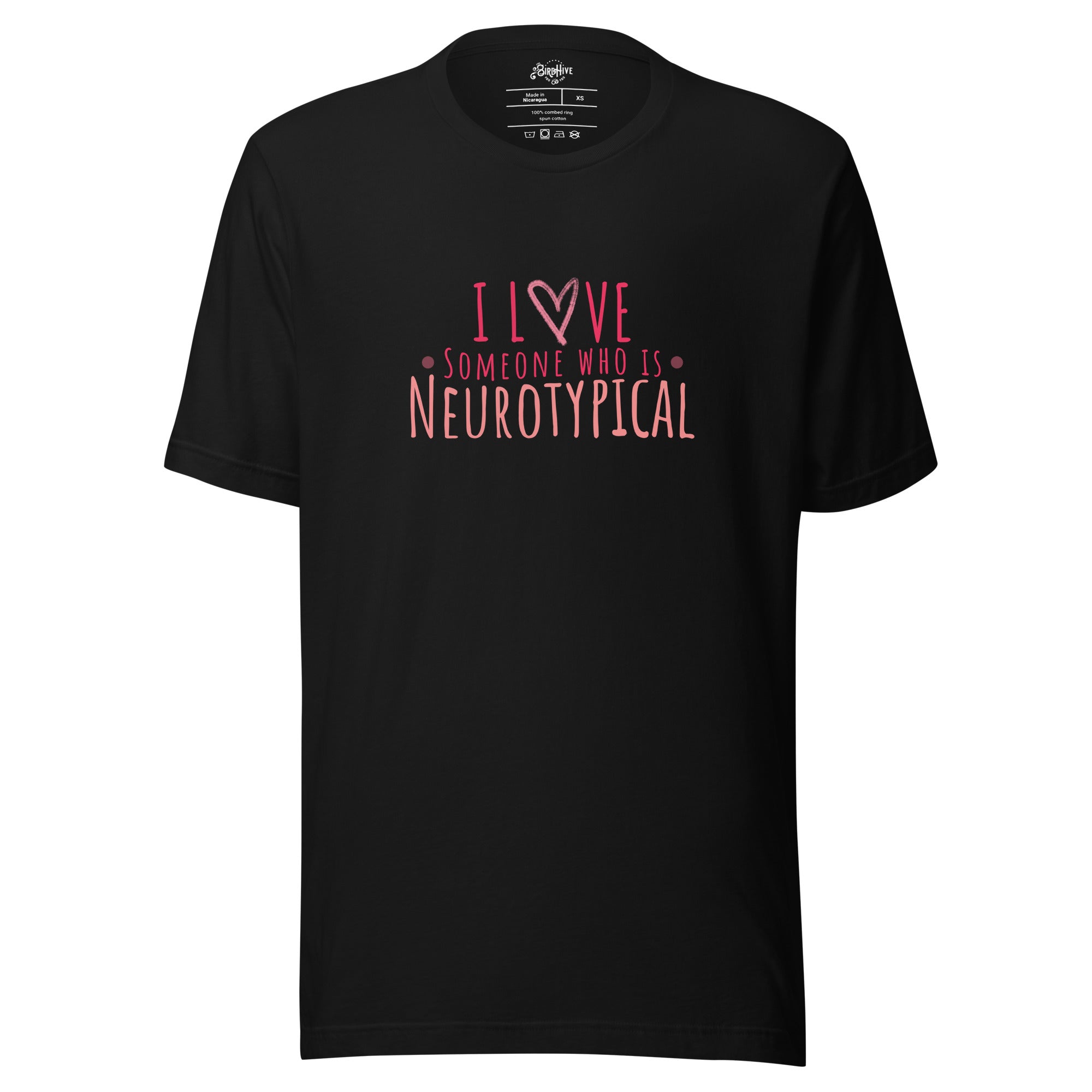 "I Love Someone who is Neurotypical" Unisex t-shirt