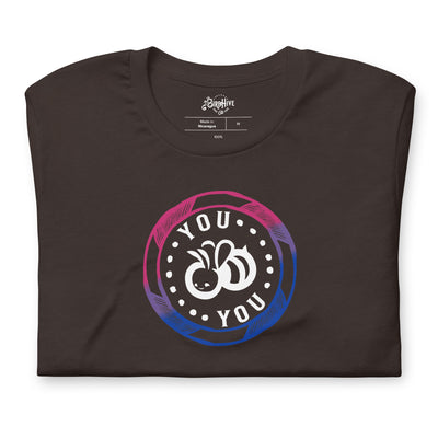 You "Bee" You - Bi Pride Flag Colors Short-Sleeve Unisex Fit Tee