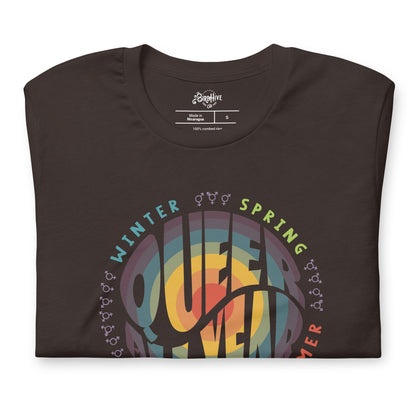 “Queer All Year” Unisex t-shirt