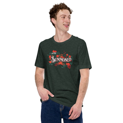 "I've Been Summoned" in green Unisex t-shirt