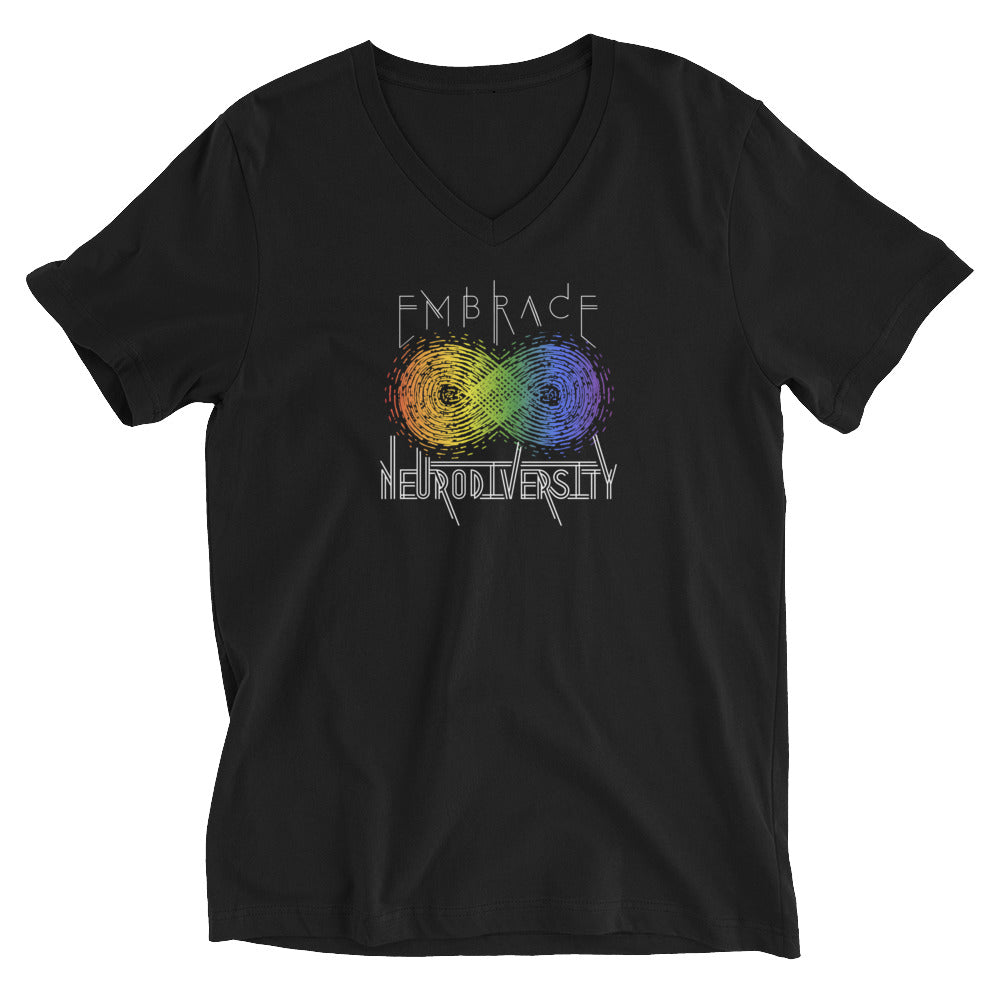 Embrace Neurodiversity Unisex Fit V-Neck Tee