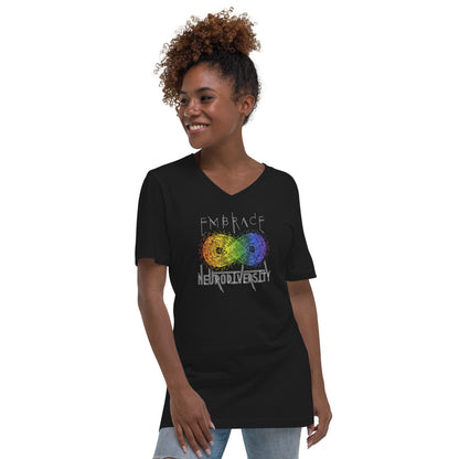 Embrace Neurodiversity Unisex Fit V-Neck Tee