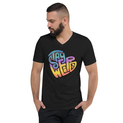 "Stay Weird" Unisex Fit Short Sleeve V-Neck T-Shirt