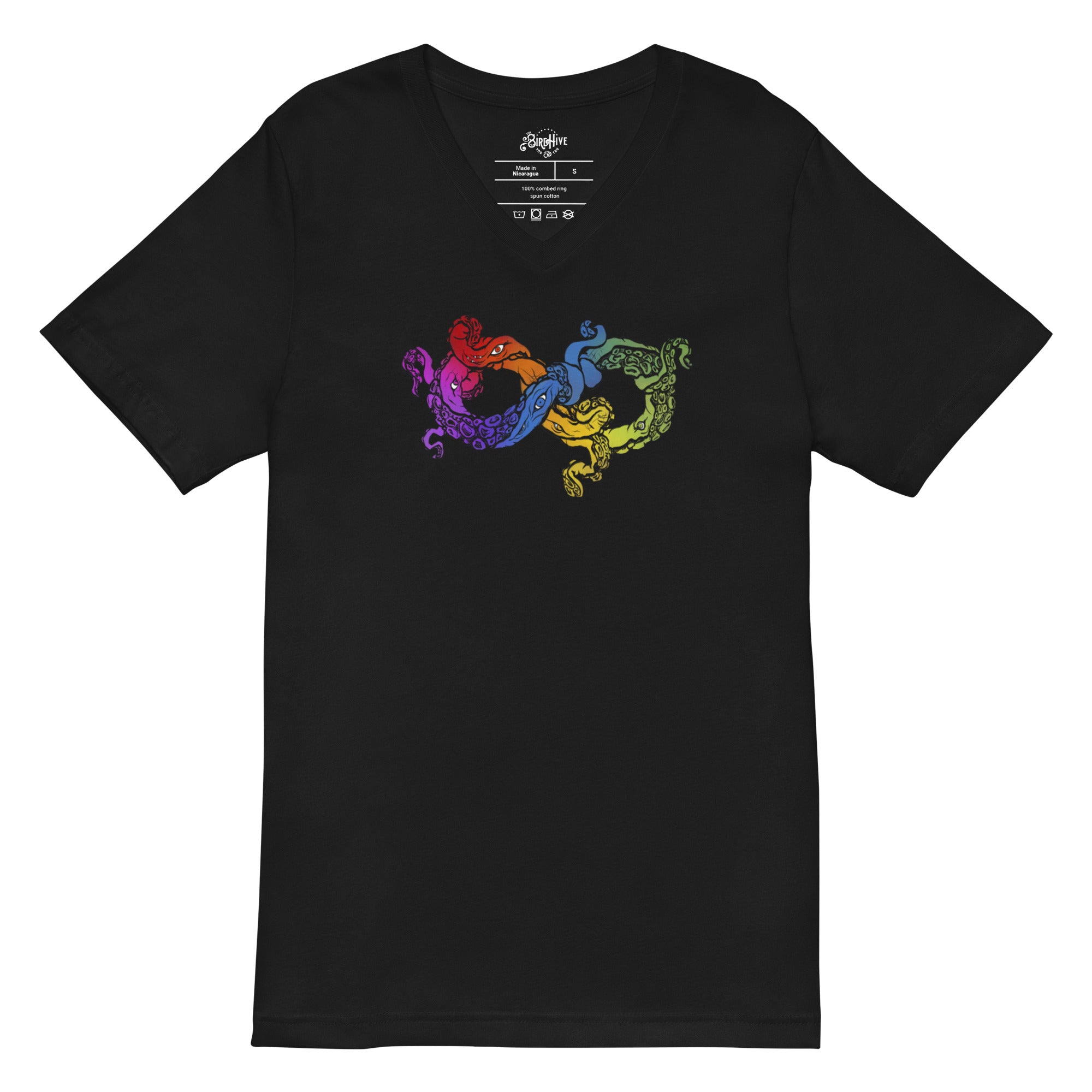 “Cosmic Horror Neurodiversity symbol” Unisex Short Sleeve V-Neck T-Shirt