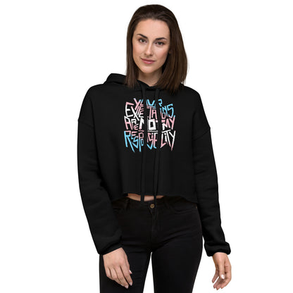 Your Expectations Are Not My Responsibility Fem Fit Crop Hoodie