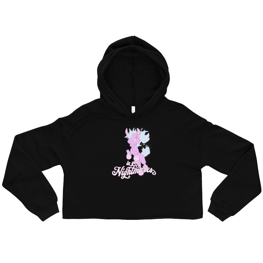 "In Your Nightmares" Crop Hoodie