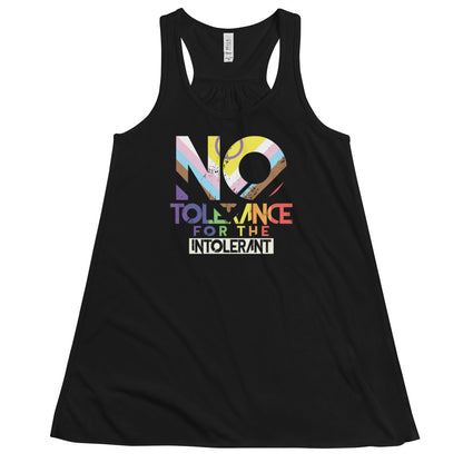 No Tolerance for the Intolerant fem fit Flowy Racerback Tank