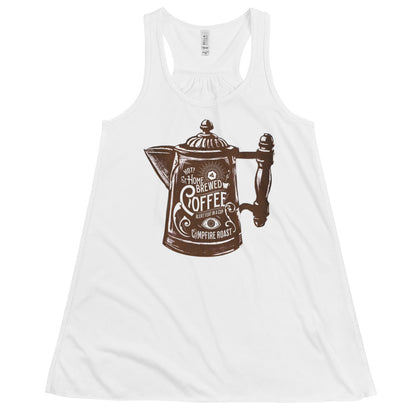 Homebrew Coffee Fem Fit Flowy Racerback Tank